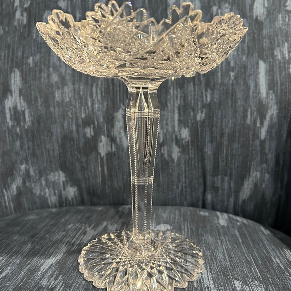 American Brilliant Period Crystal Glass Decorative Piece - Picture 2 of 5